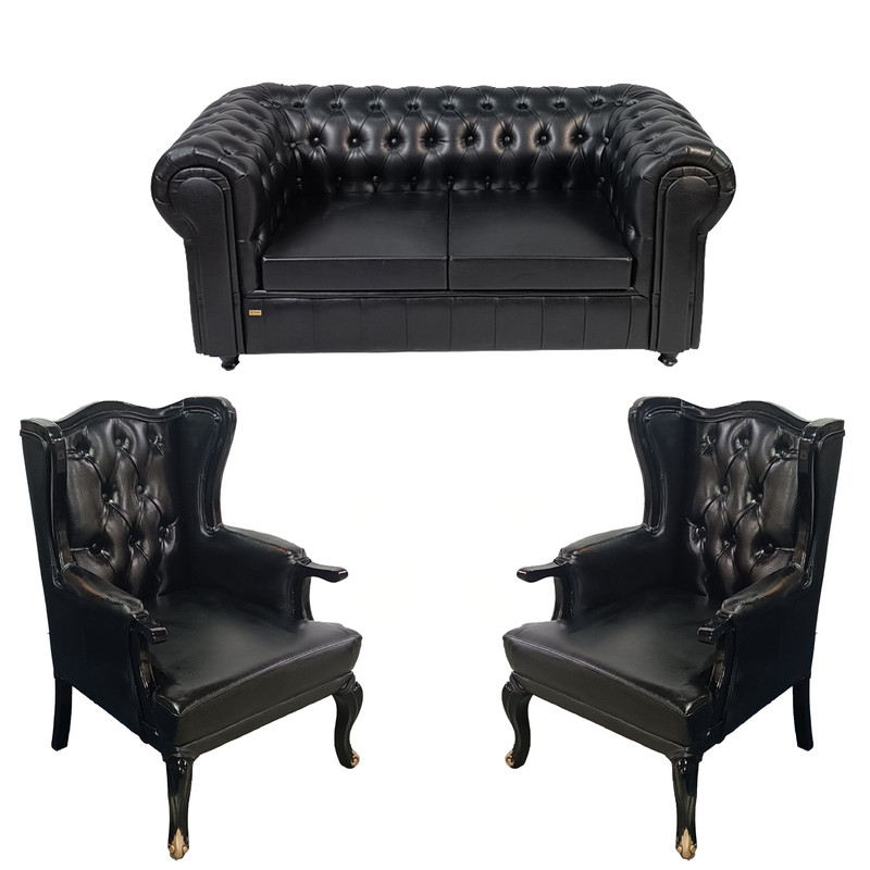 مبل انتظار چهار نفره  مدل چستر کوئین پلاس مبلمونسرا مدل 202766