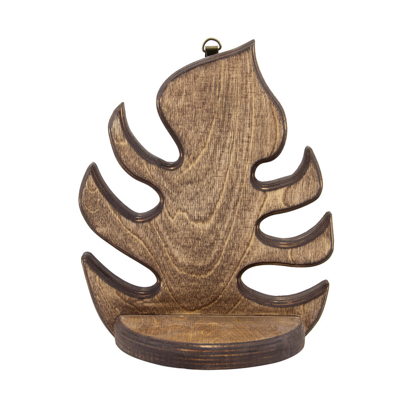 شلف دیواری تاگوک چوب مدل برگ انجیری کد 001 مبلمونسرا مدل 209211