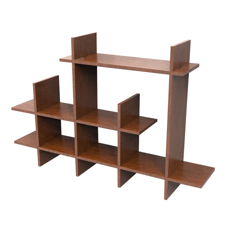 کتابخانه دیواری سه طبقه مدل 1209023-C مبلمونسرا مدل 203288