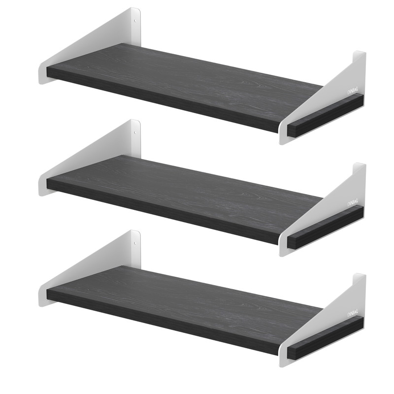 شلف دیواری دینیال مدل p.s شیاردار کد DN4015 مجموعه سه عددی مبلمونسرا مدل 209295