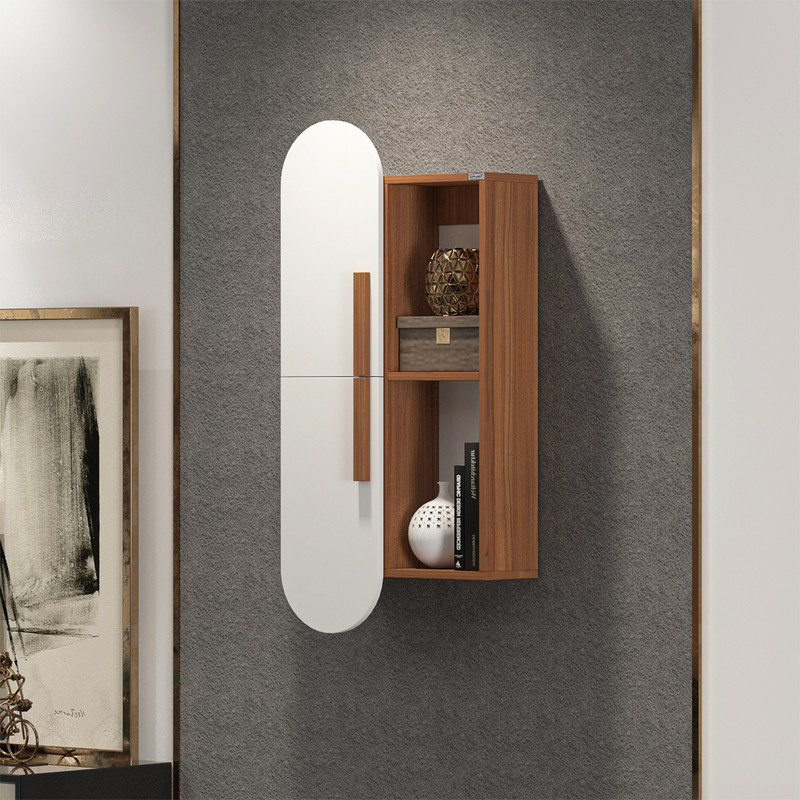 کتابخانه دیواری دو طبقه  مدل FH829 مبلمونسرا مدل 203287