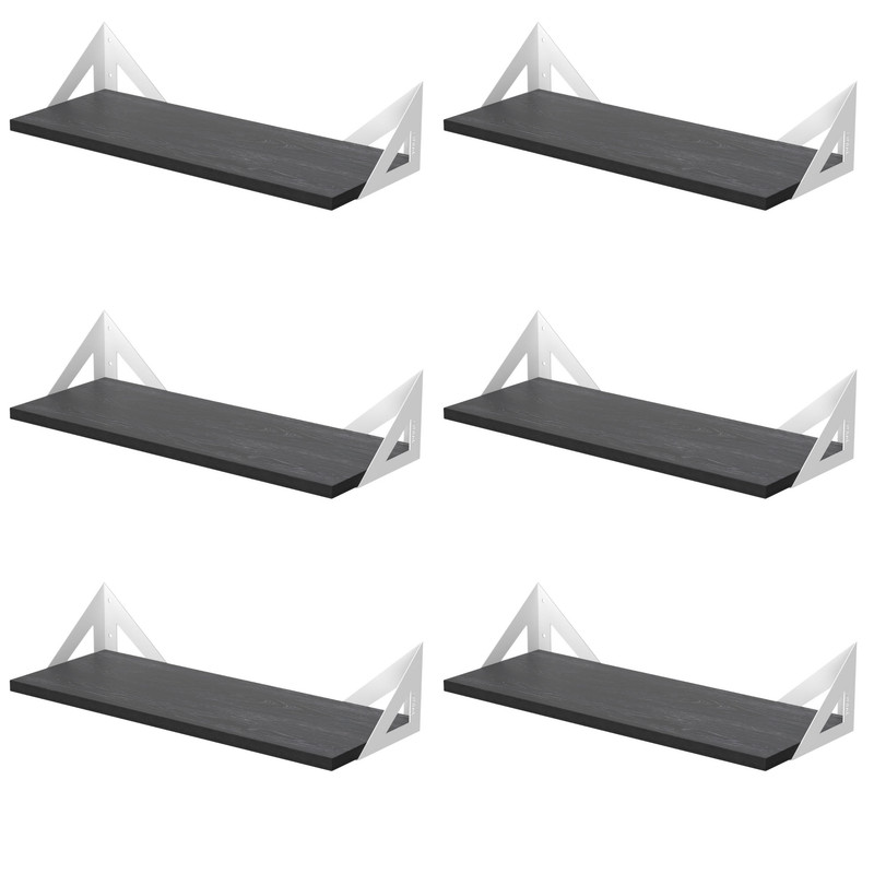 شلف دیواری دینیال مدل p.s مثلثی کد DN-02SH-06 مجموعه شش عددی مبلمونسرا مدل 209296