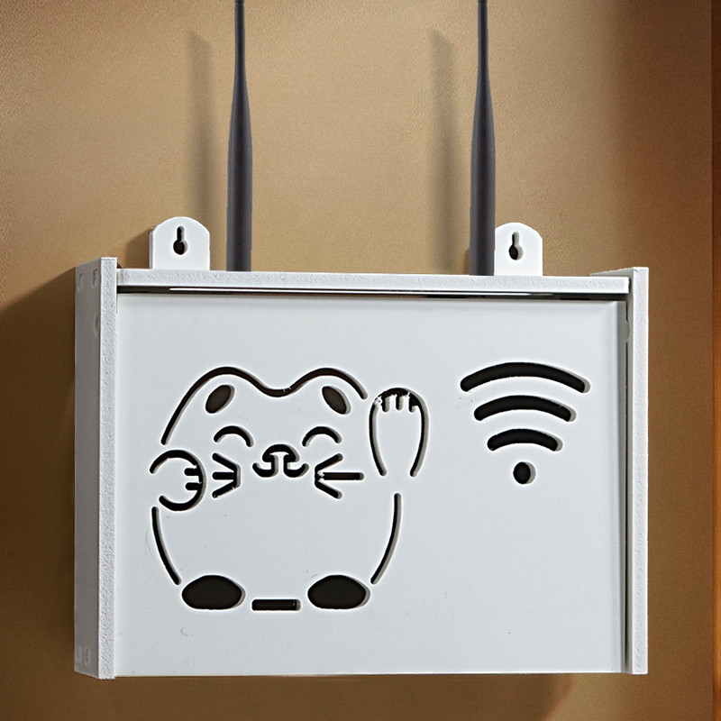 شلف دیواری  مدل جای مودم طرح Wifi مبلمونسرا مدل 209220