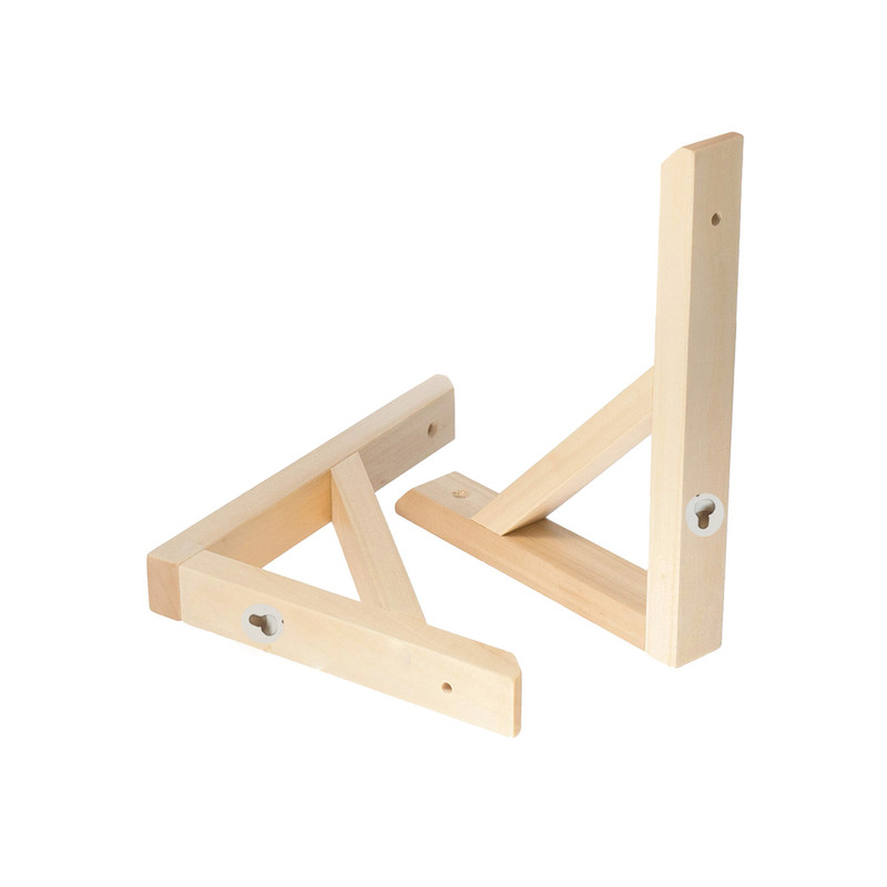 پایه نگهدارنده طبقه دیواری  مدل چوبک مجموعه 2 عددی مبلمونسرا مدل 209022