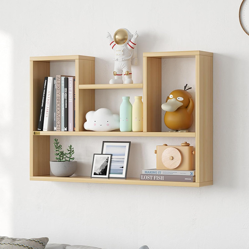 کتابخانه دیواری پنج طبقه  مدل bookshelf720 مبلمونسرا مدل 203283