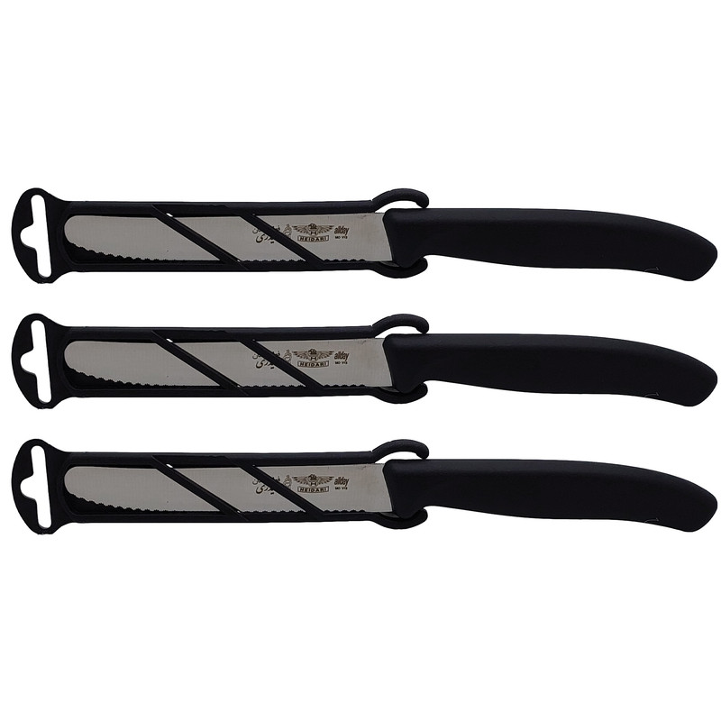 چاقو آشپزخانه  مدل اره ای مجموعه 3 عددی مبلمونسرا مدل 205393