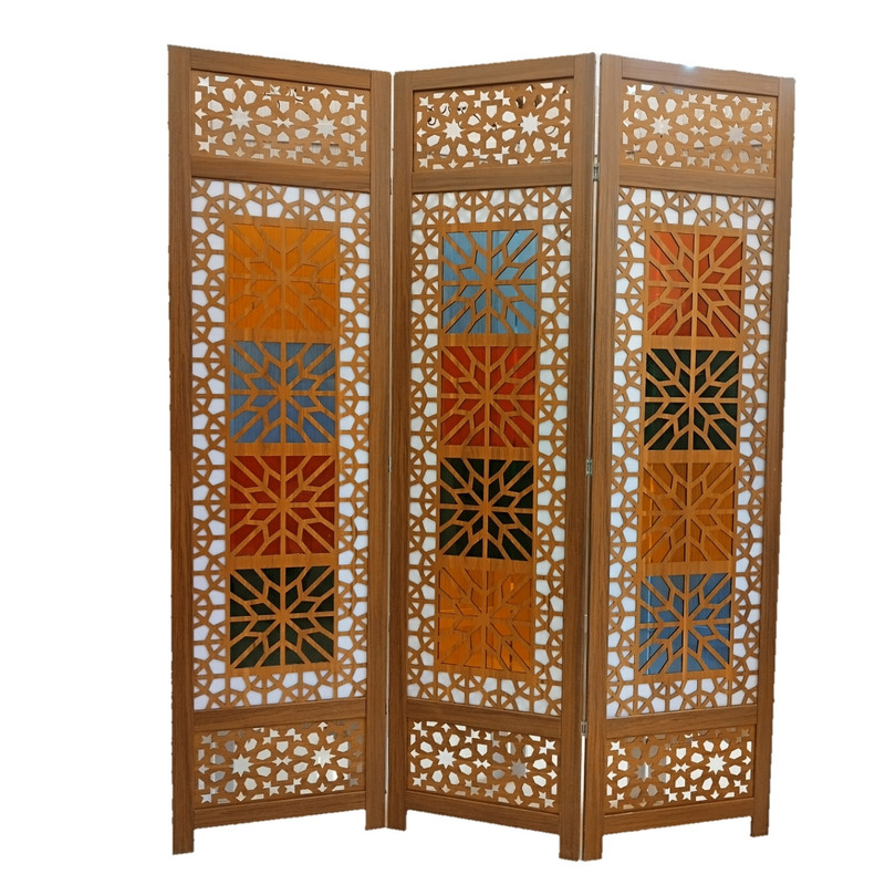 پارتیشن گره چینی مدل  طلق شیشه ای کد STG4C مجموعه 3 عددی مبلمونسرا مدل 209006