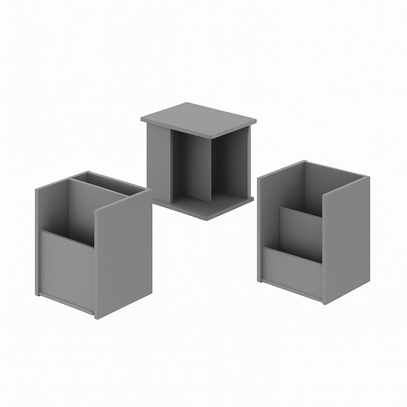 کتابخانه رومیزی سه طبقه مدل  کد S23 مجموعه 3 عددی مبلمونسرا مدل 203306