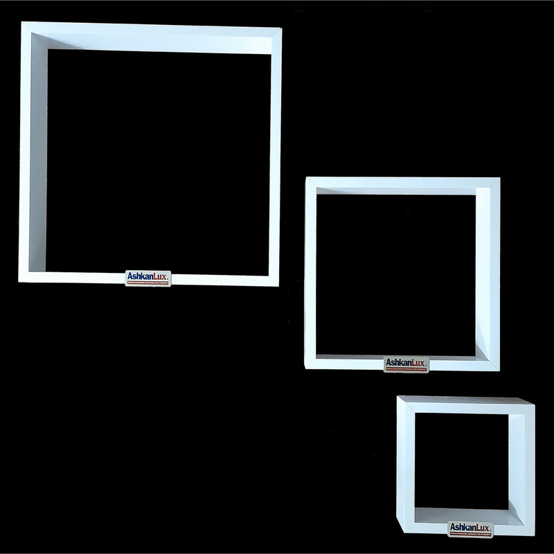 شلف دیواری اشکان لوکس مدل Ashx مجموعه سه عددی مبلمونسرا مدل 209188