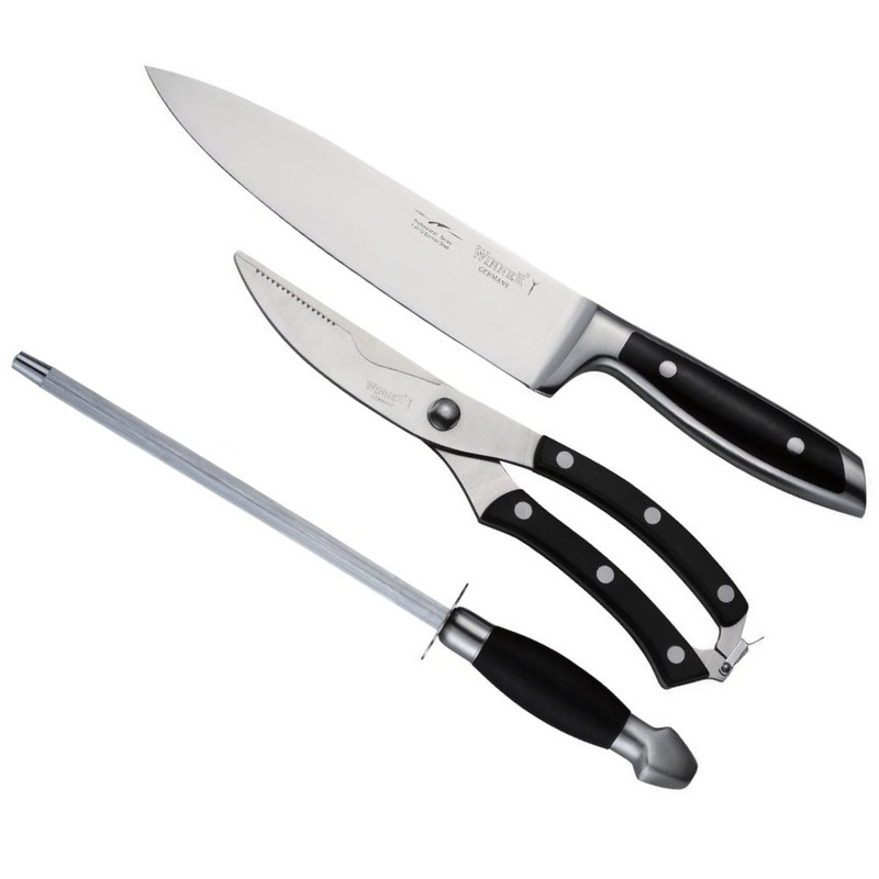 سرویس چاقو آشپزخانه 3 پارچه وبنر مدل G-03 مبلمونسرا مدل 206183