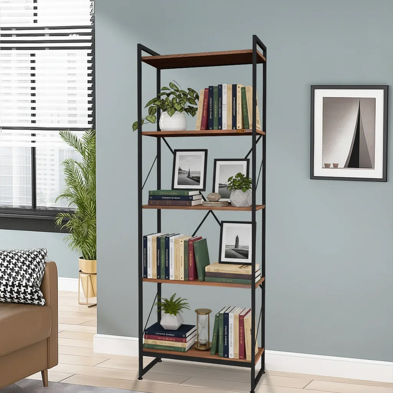 شلف ایستاده دیزم مدل مونتاژی SLF_60×180_BRN مبلمونسرا مدل 209154