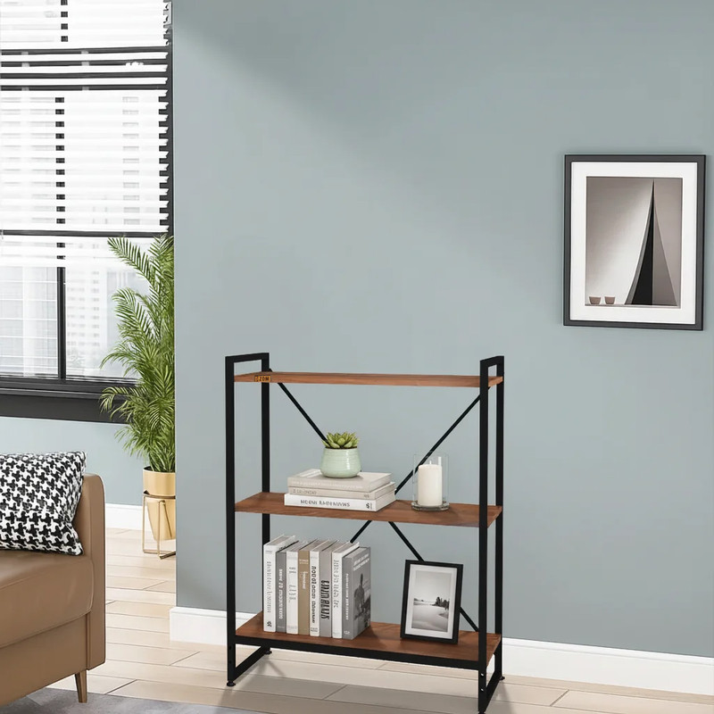 شلف ایستاده دیزم مدل مونتاژی SLF_80×100_BRN مبلمونسرا مدل 209156